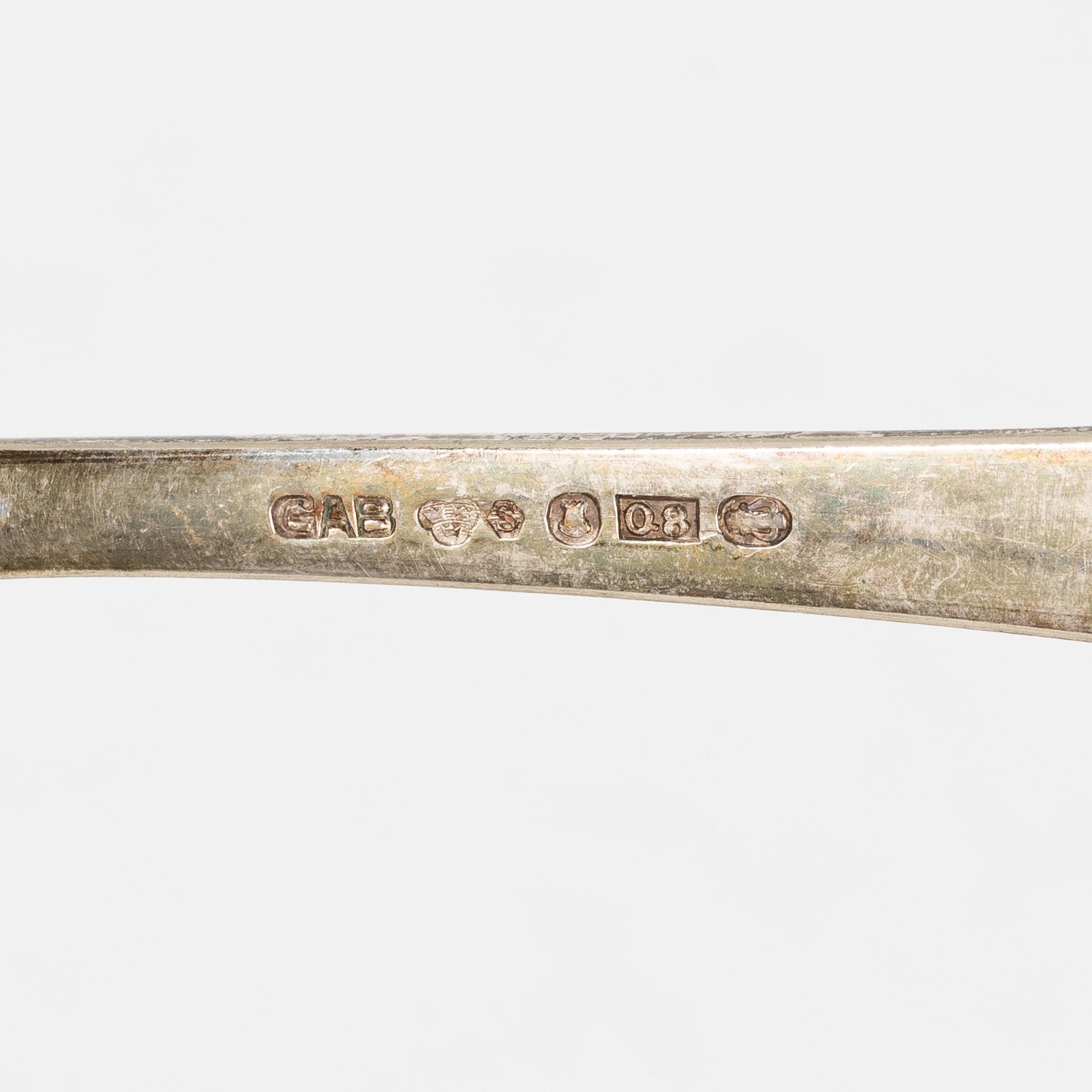 Guldsmedsaktiebolaget (GAB), Cutlery, 23 pcs, silver, including some Stockholm 1951.