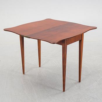 A Nordiska kompaniet mahogany card table, 1940s.