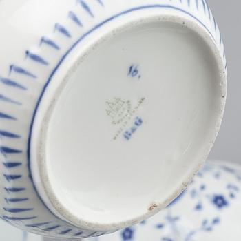 pieces of porcelain, partly "Musselmalet", by Royal Copenhagen & Bing & Grøndahl.