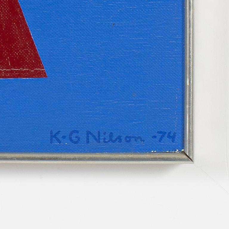KG Nilson, oil on canvas, signed and dated -74.