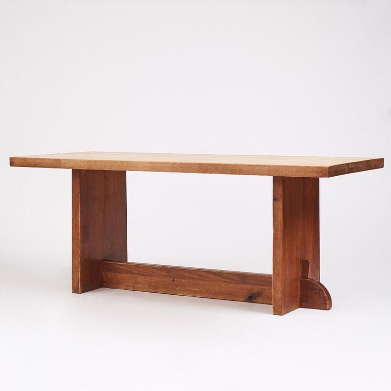 Axel Einar Hjorth, a stained pine "Lovö" table, Nordiska Kompaniet, Sweden 1930s.