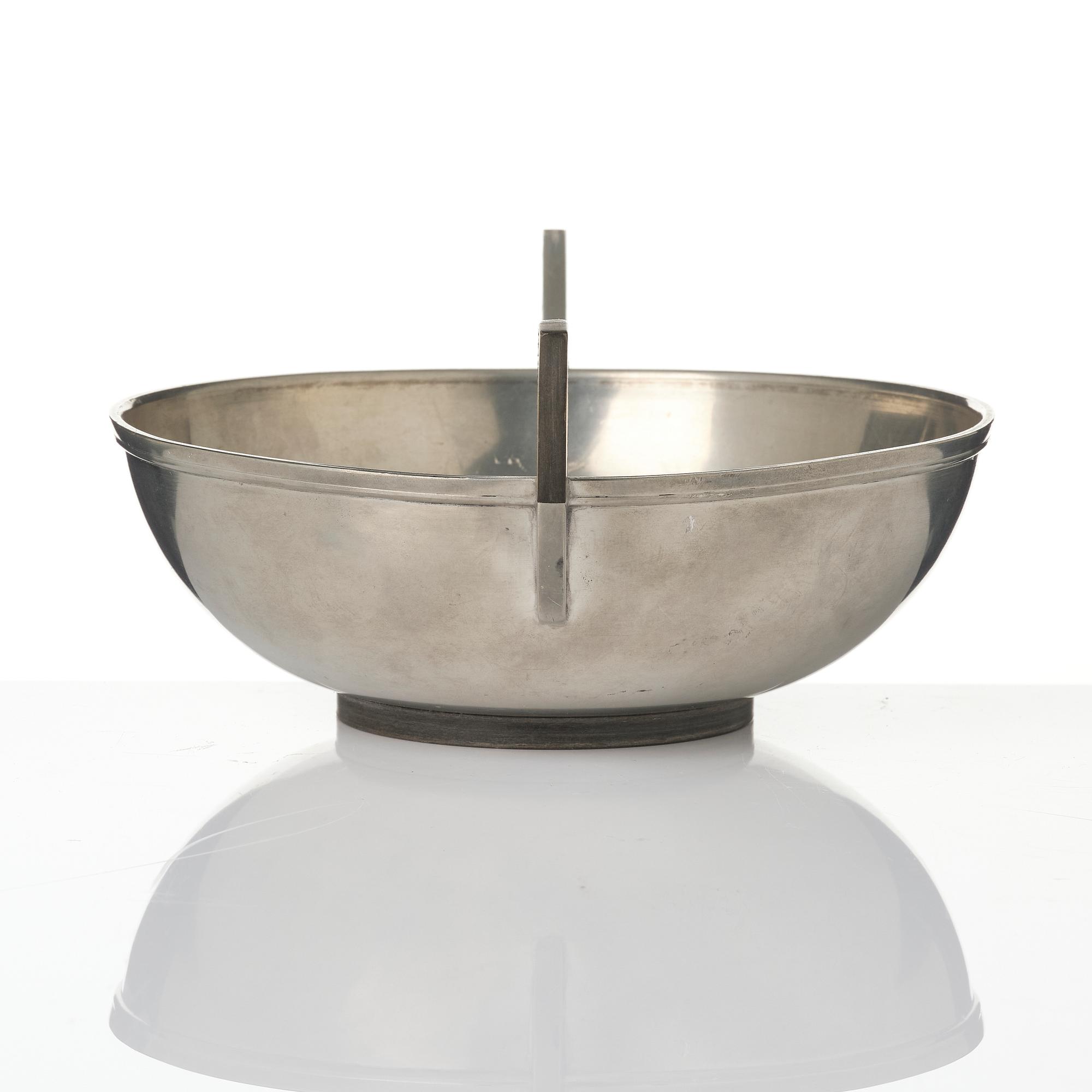 Guldsmedsaktiebolaget (GAB), tobacco jar and bowl, Stockholm, 1930s.