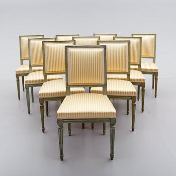 STOLAR, 10 st, gustaviansk stil, 1900-talets första hälft.