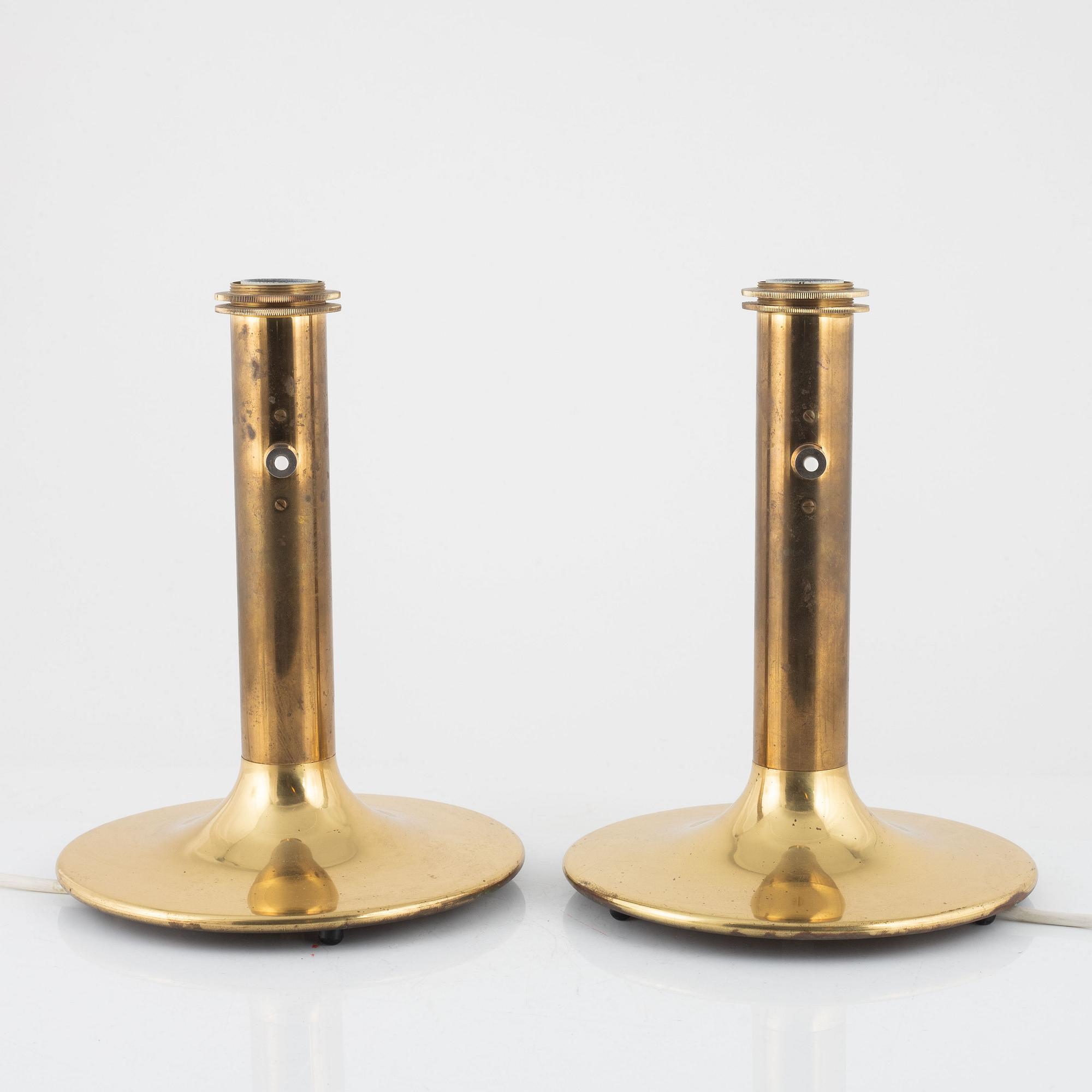 Anders Pehrson, table lamps, a pair, Model 8380, Ateljé Lyktan, 1960s-70s.