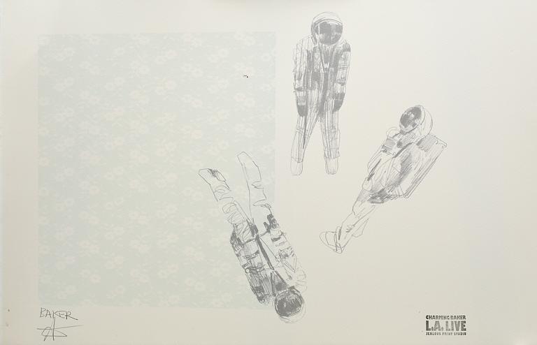 CHARMING BAKER, screentryck, 2 st, signerade.