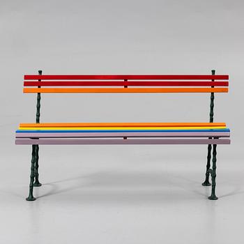 Garden bench, mid-20th century.