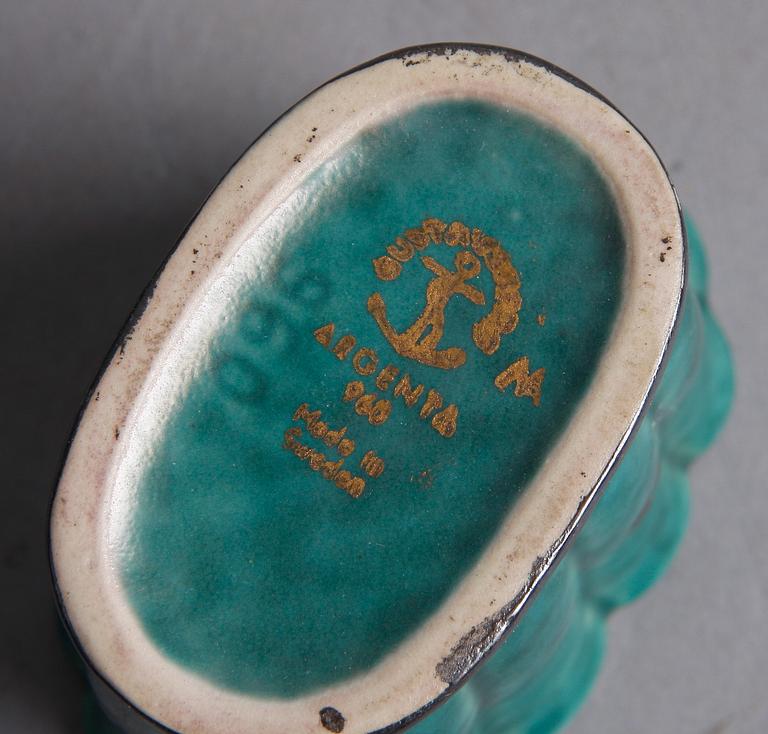 PARTI STENGODS, 7 delar, "Argenta" Wilhelm Kåge Gustavsberg.