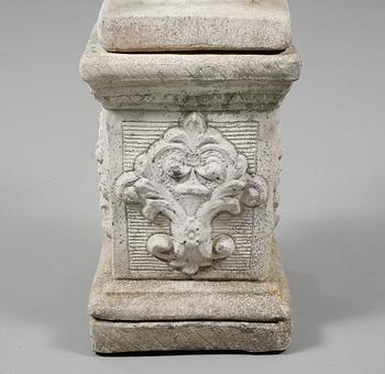 FÅGELBAD/TRÄDGÅRDSURNA, gjutmassa, 1900-tal.