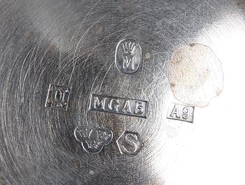 PUNCHMUGGAR, 10 st samt SKÅL, silver. CESON, Göteborg 1970-tal resp MGAB 1951.