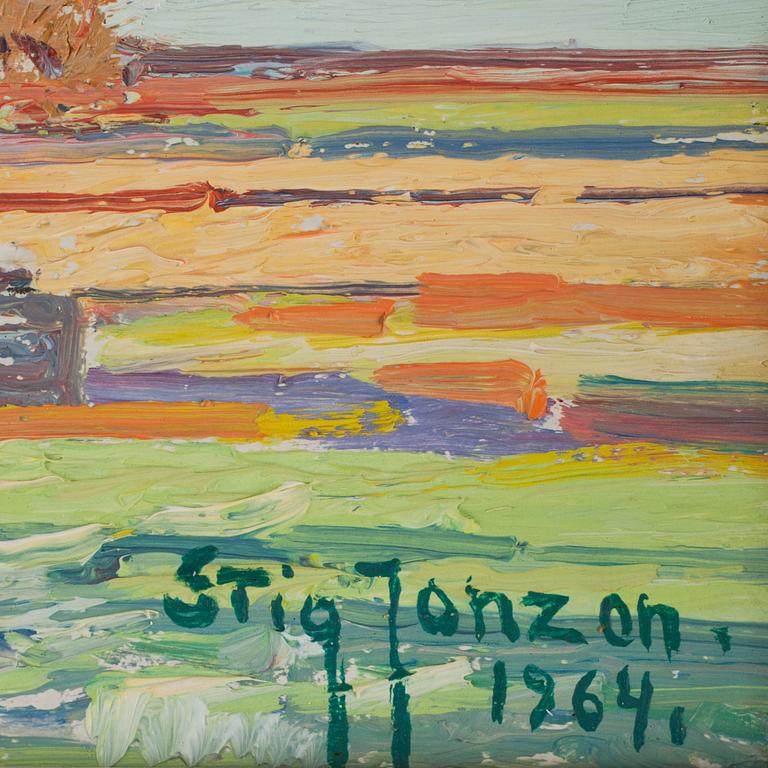 STIG JONZON, olja på pannå, sign o dat 1964.