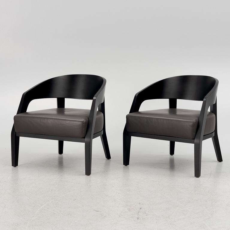 Margie Walraven, armchairs, a pair, "Porada Alba armchair", for Porada.