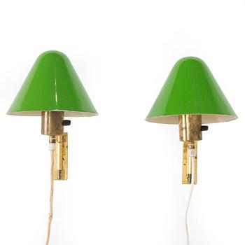 Paavo Tynell, a pair of '7284' wall lights for Taito, 1930s/1940s.