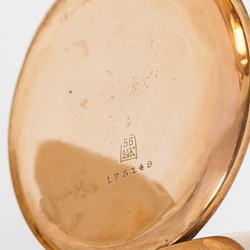 Pocket watch, hunter, 51.5 mm.