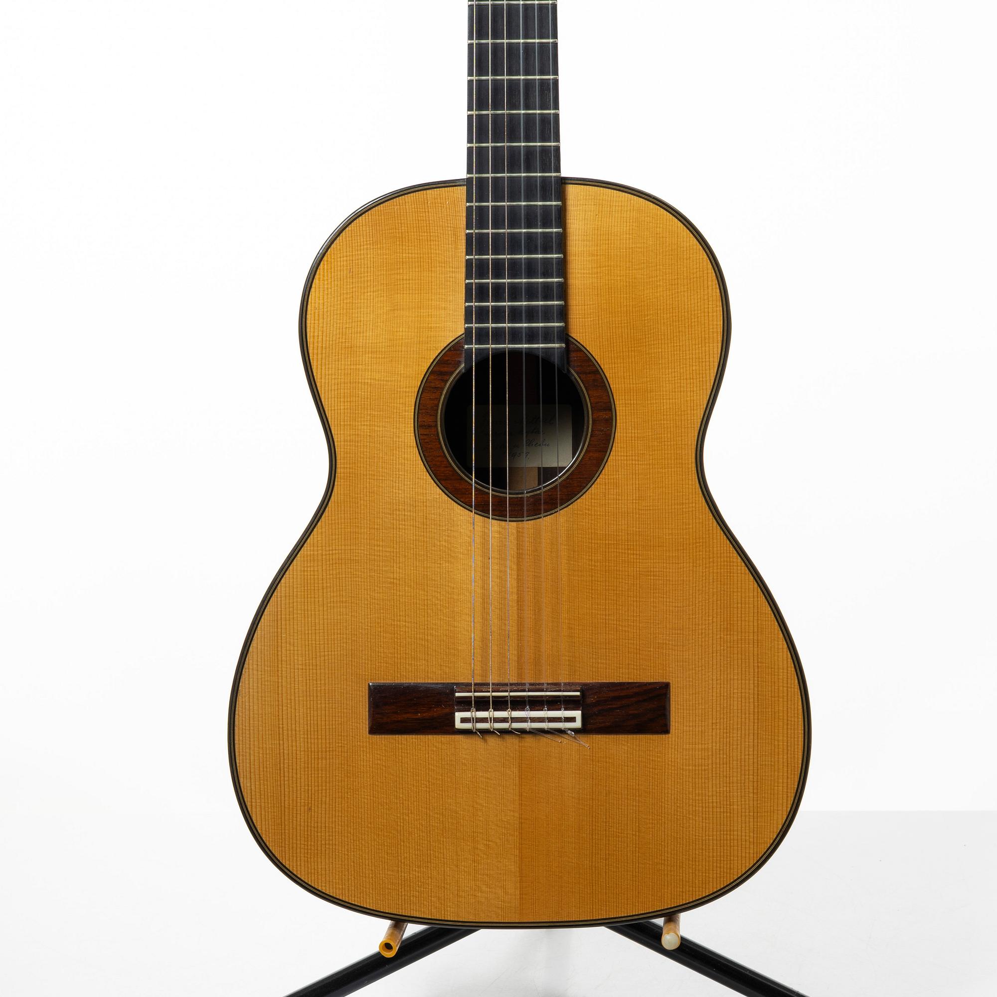 Franz Mettal, acoustic guitar, 1959, Czechoslovakia.