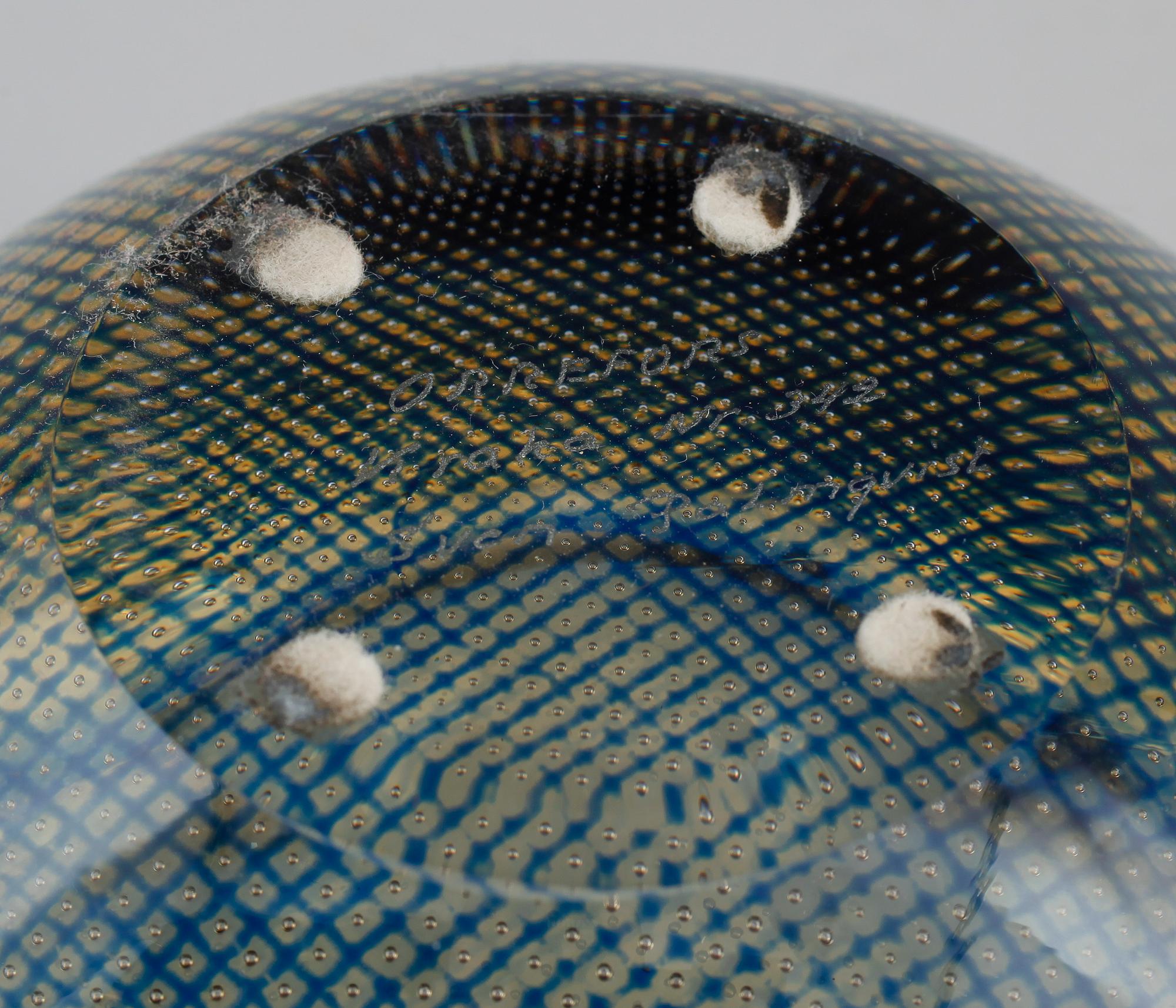 SKÅL, glas, "Kraka", nr 342, Sven Palmqvist, Orrefors.