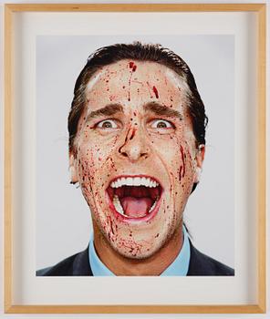 Martin Schoeller, "Christian Bale with Blood; New York, NY", 2000.