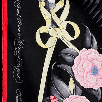 SCARF, siden, "Fleurs de L'opera", design Julia Abadie, Hermès, Paris, 1900-talets andra hälft.