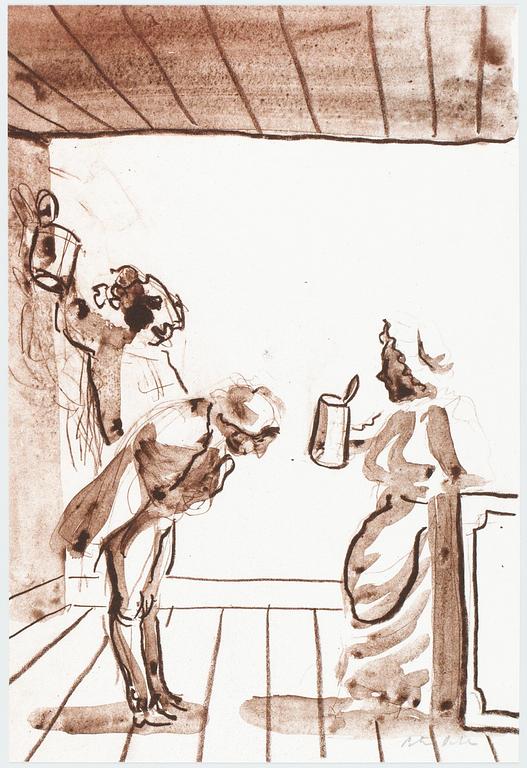 Peter Dahl, Utan titel, ur: C. M. Bellman, "Fredmans Epistlar" samt ur "Vin, Kvinnor, Män" (5).