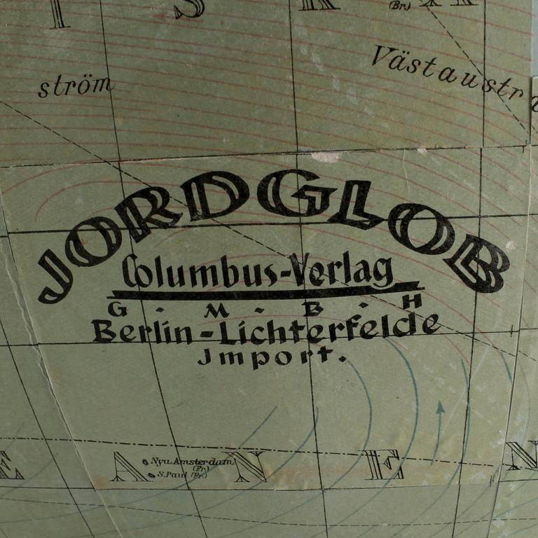 JORDGLOB, tidigt 1900-tal.