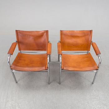 A pair of 'Klinte' easy chairs by Tord Björklund, for IKEA, late 20th century.