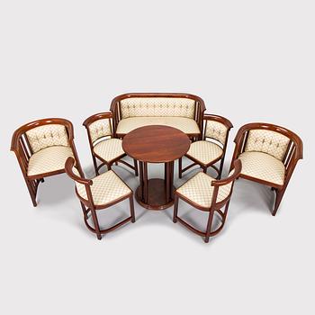 Josef Hoffmann, Kalusto, 8 osaa, Jacob & Josef Kohn, Wien, Itävalta. Noin 1910.