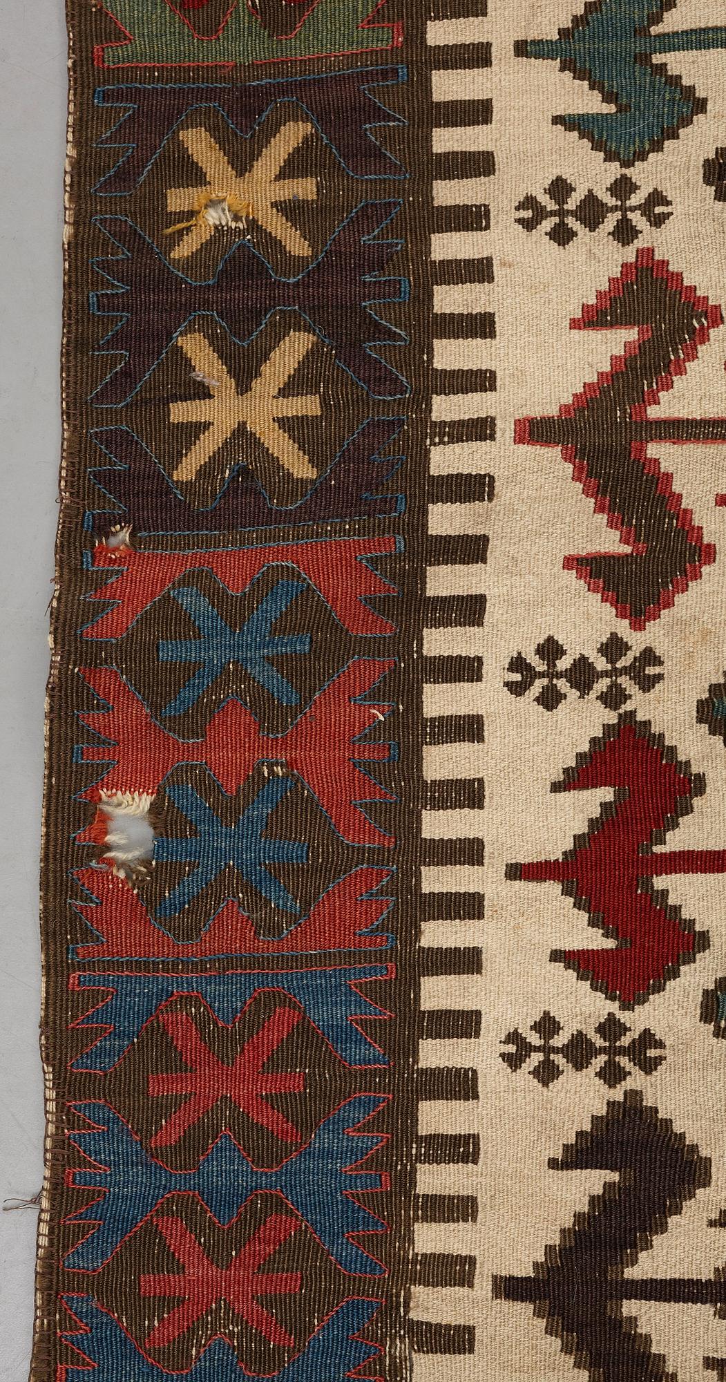 Matta, kelim, antik Aksaray, Anatolisk, ca 383,5-409 x 151-159 cm.