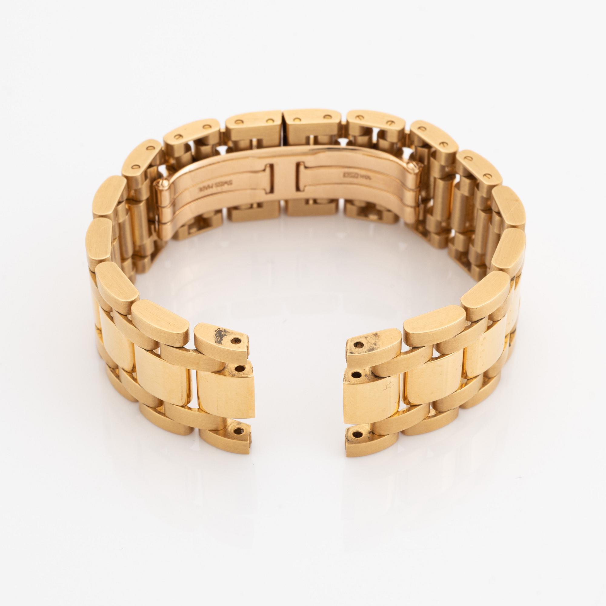 Cartier wrist watch bracelet, 18K gold.