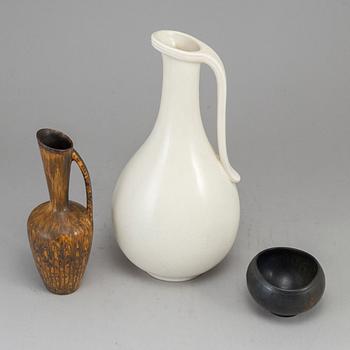 GUNNAR NYLUND, 3 delar, stengods, Rörstrand.