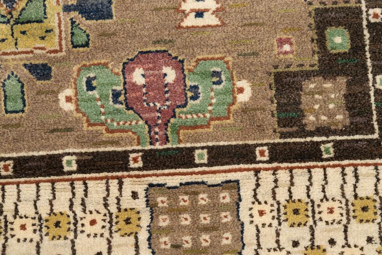 Märta Måås-Fjetterström, a carpet, "Örtagården", knotted pile, ca 343,5 x 252,5 cm, signed AB MMF.