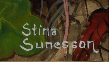 STINA SUNESSON, gouache, sign.