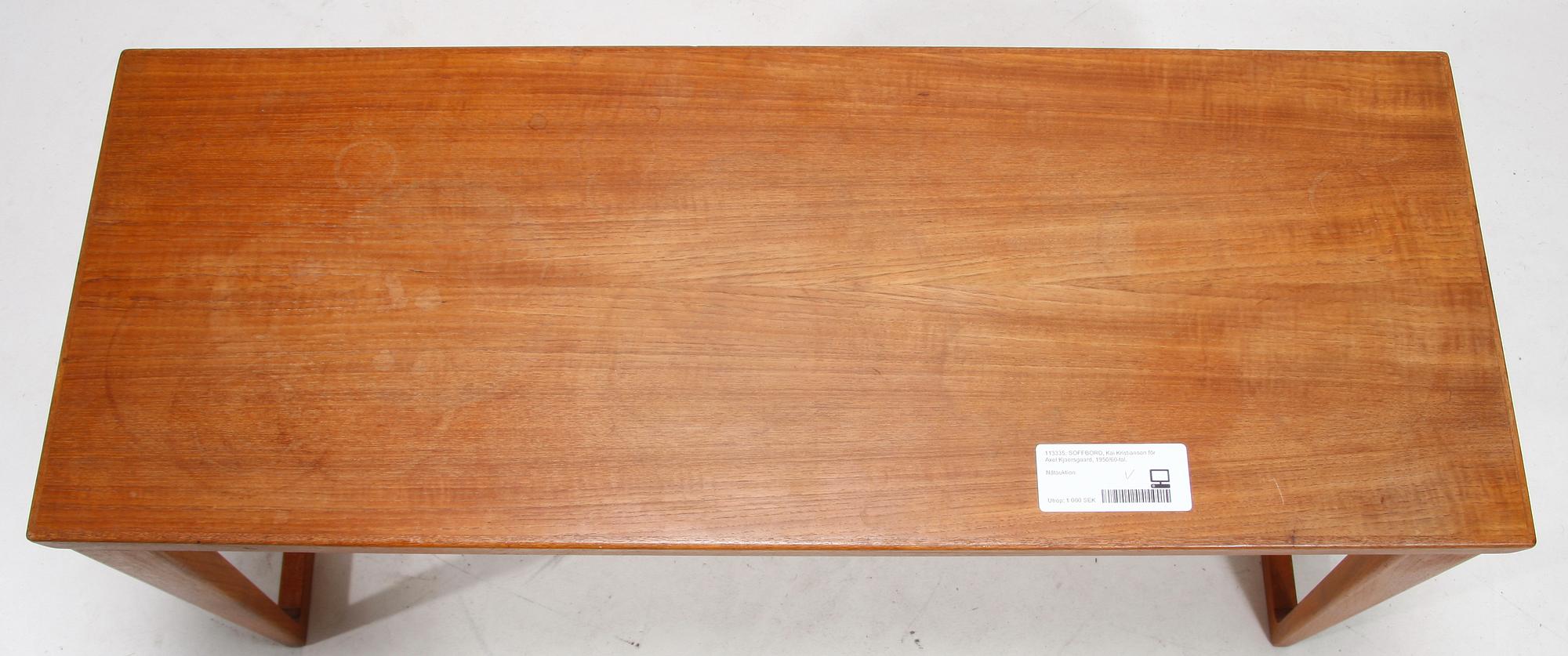SOFFBORD, Kai Kristiansen för Axel Kjaersgaard, 1950/60-tal.
