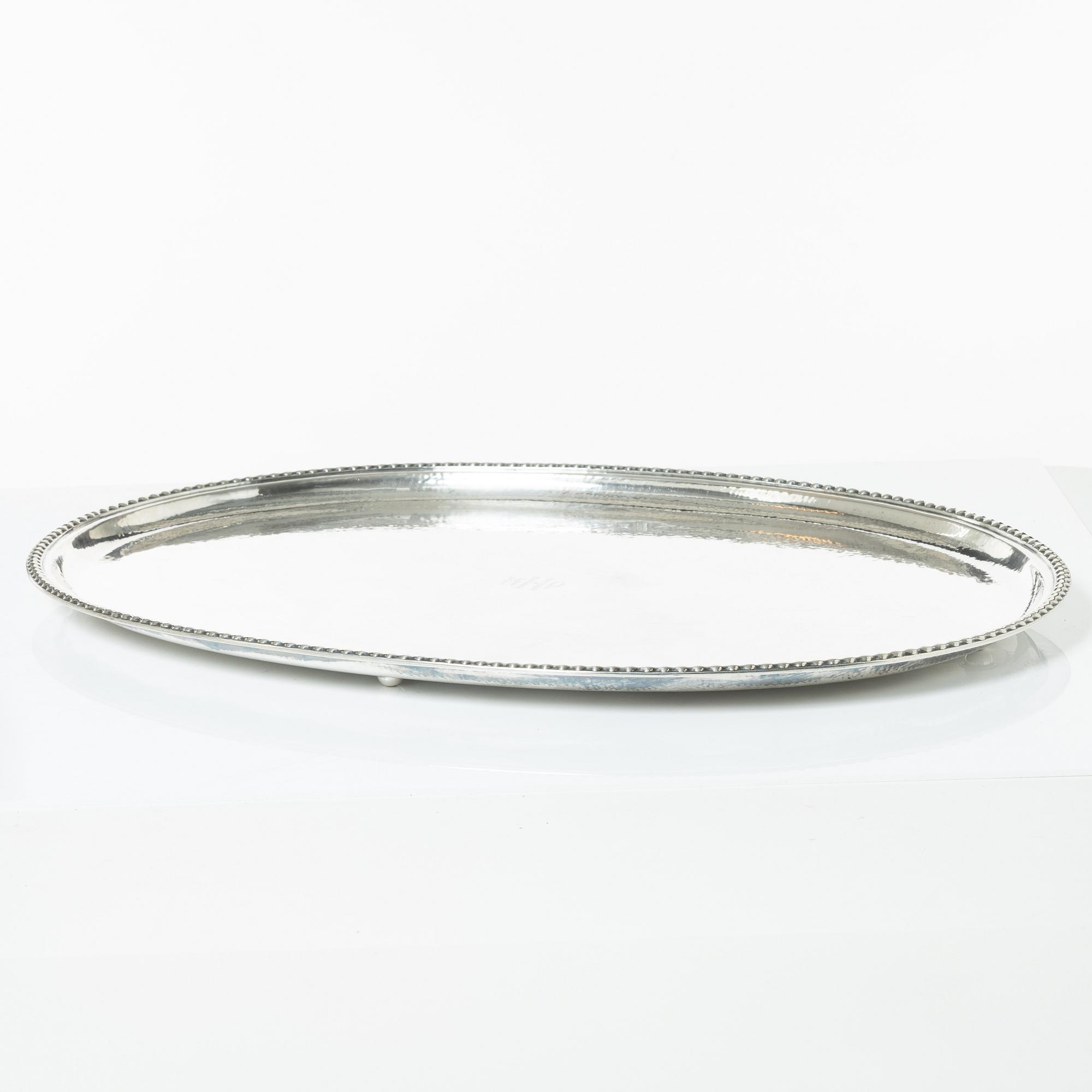 Karl Anderson, bricka, silver, Stockholm 1928.