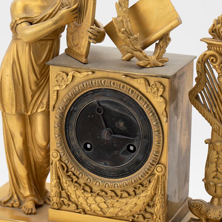 Table pendulum clock, Empire, France, 19th century.