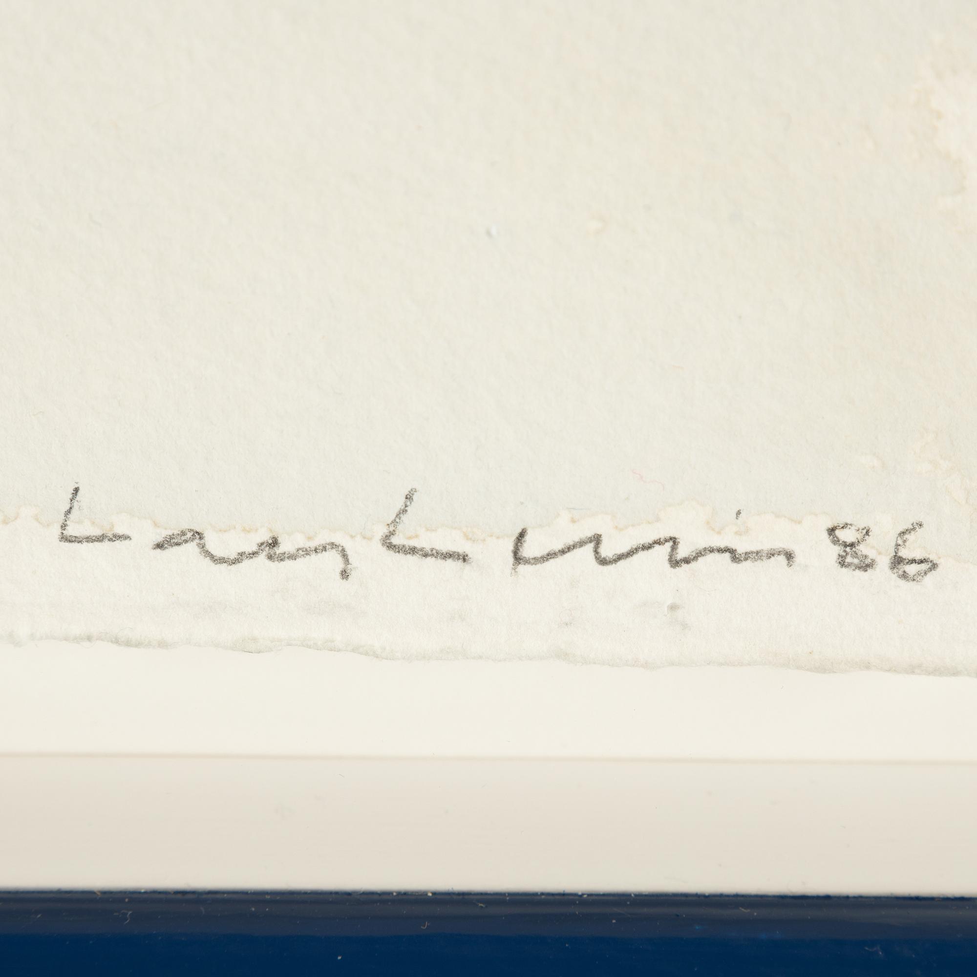 Lars Lerin, akvarell på papper, signerad och daterad -86.