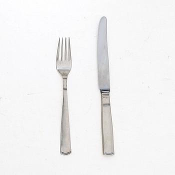 Jacob Ängman, Cutlery set, 37 pieces, silver, “Rosenholm”, GAB, including Eskilstuna 1969.
