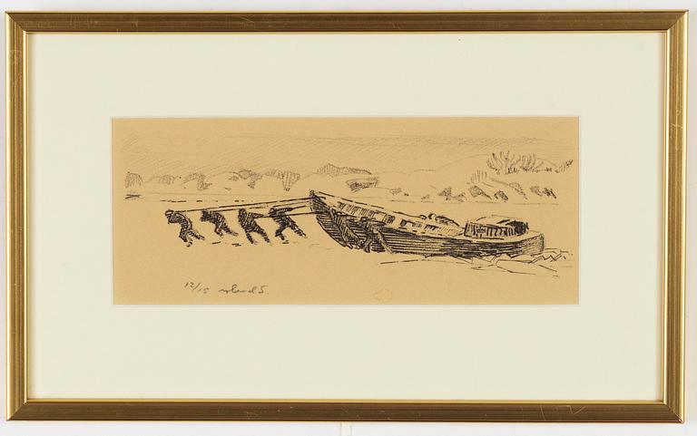 Roland Svensson, 4 lithographs in color, signed and numbered.
