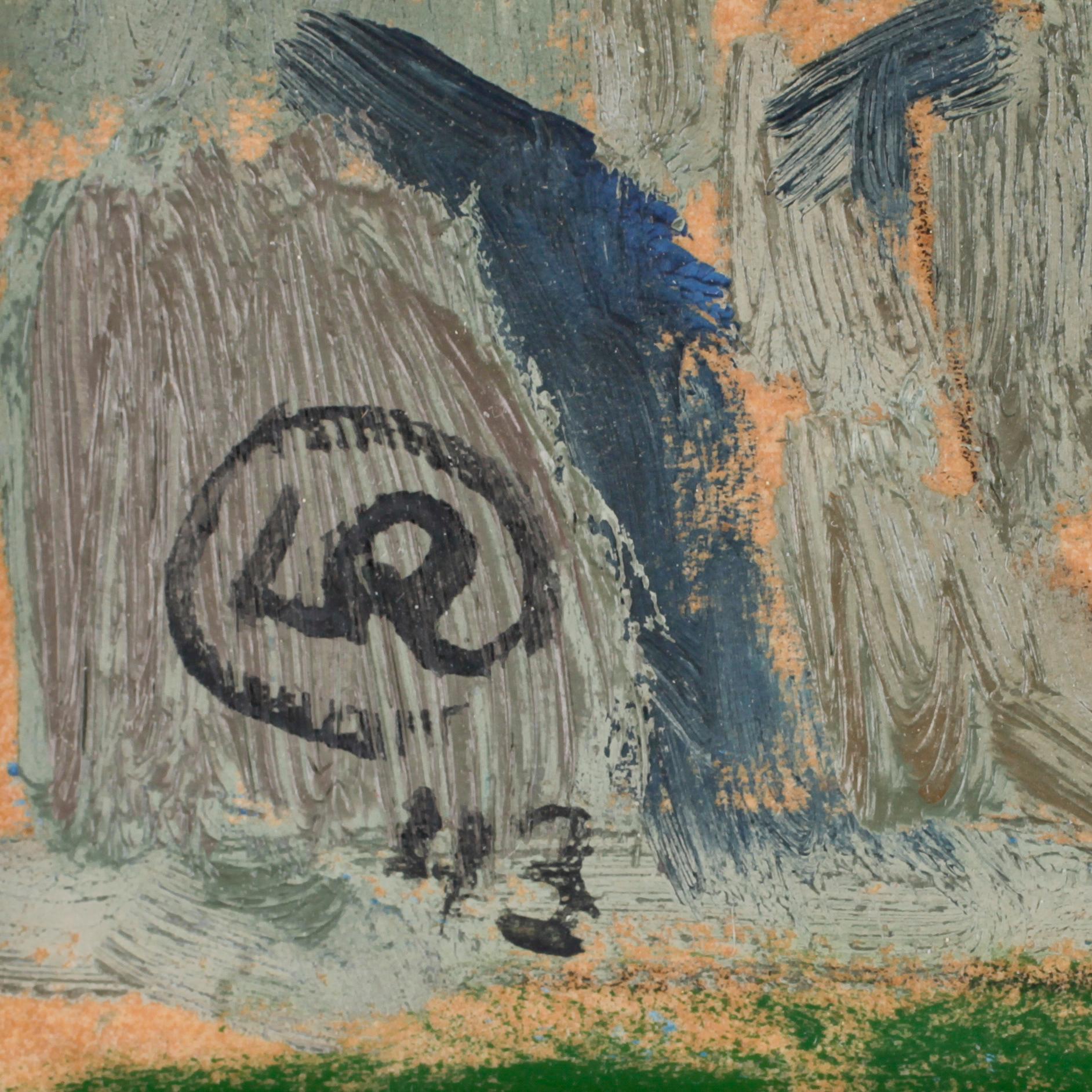 LENNART RODHE, olja på pannå, monogramsign o dat 43.