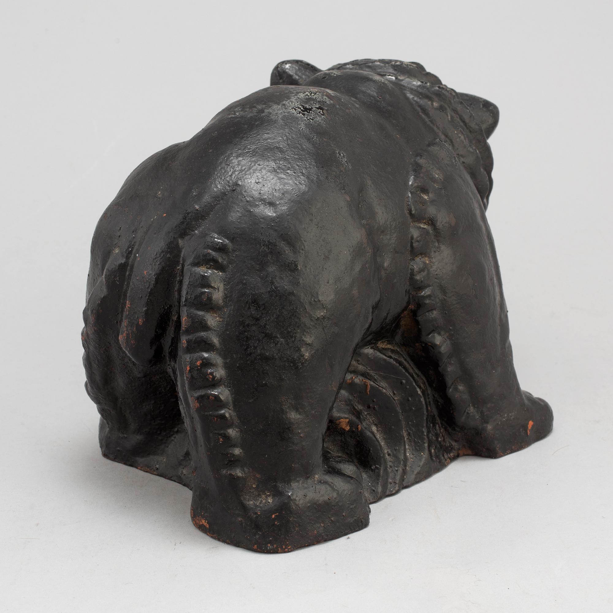 INGEBORG BOJ MODIN-HÜLPHERS, SCULPTURE, Näfveqvarn, cast iron, 1930s.