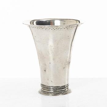A Swedish silver beaker, mark of Samuel Zettersteen, Lidköping 1771.