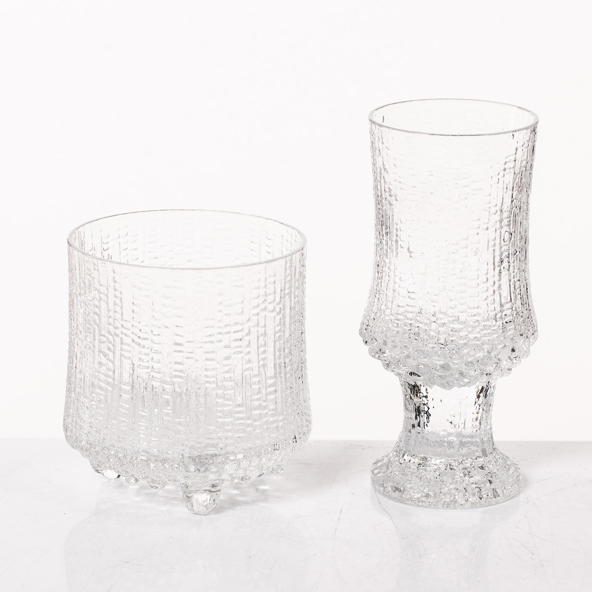 Tapio Wirkkala, a 54 piece glass service, 'Ultima Thule', Iittala, Finland.