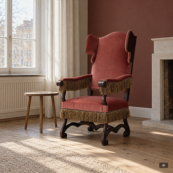 An armchair, 19th century.