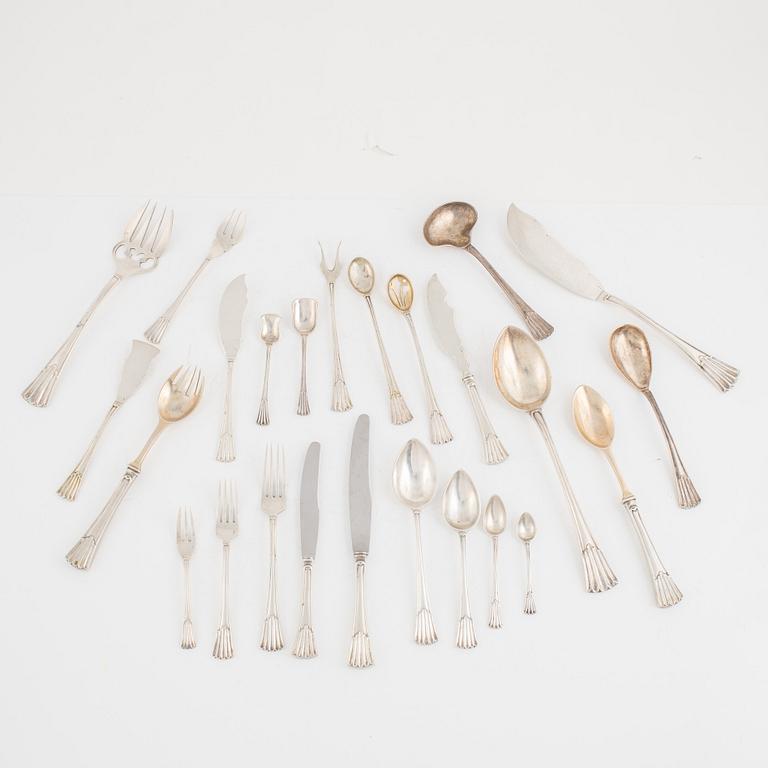 Bestickservis, 143 delar, silver, Portugal, efter 1933, silver 833.