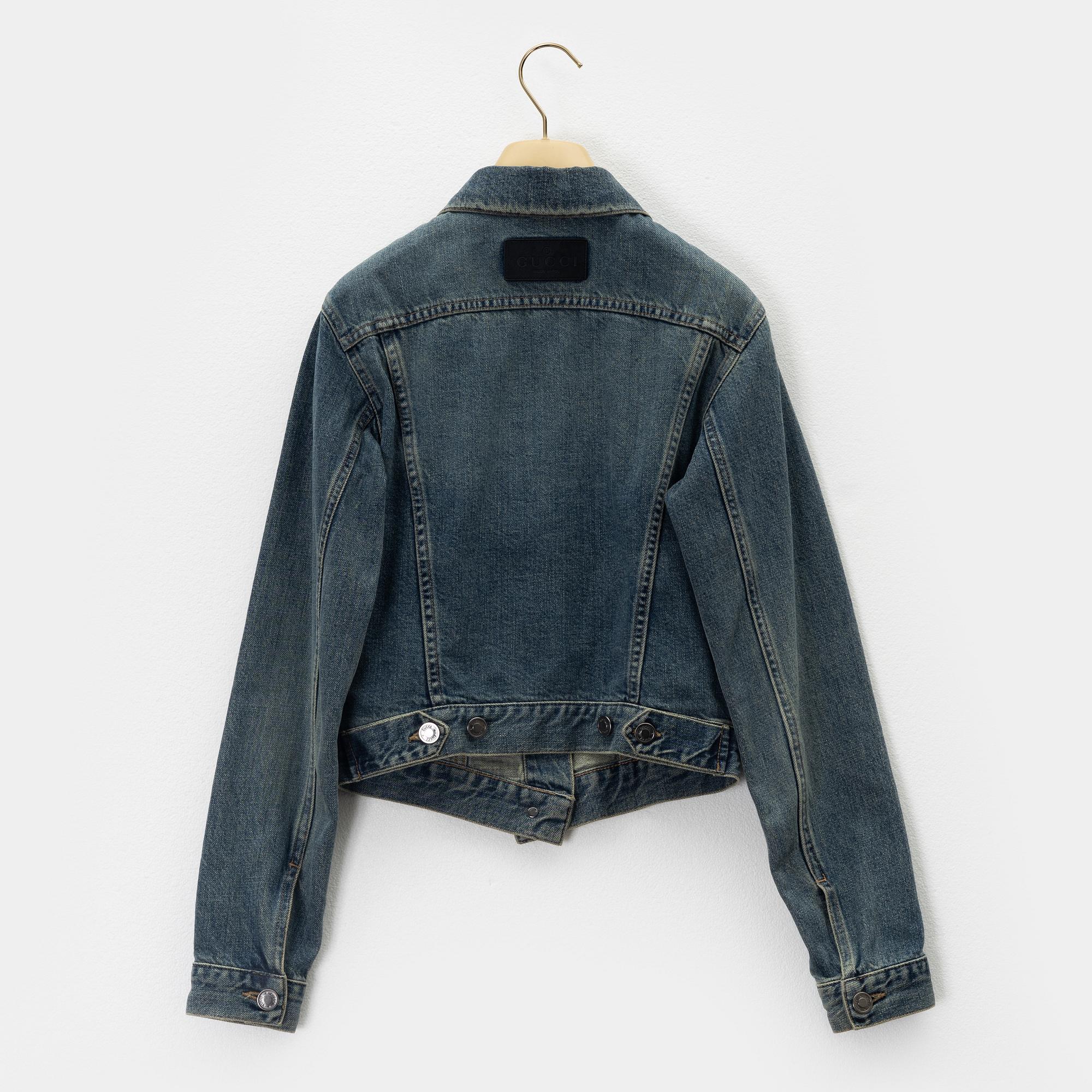 Gucci, jeansjacka, storlek 38.