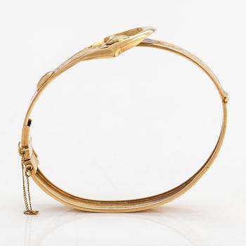 An 18K gold bracelet. Victor Janson Guldvaru AB, Lindesberg 1947.
