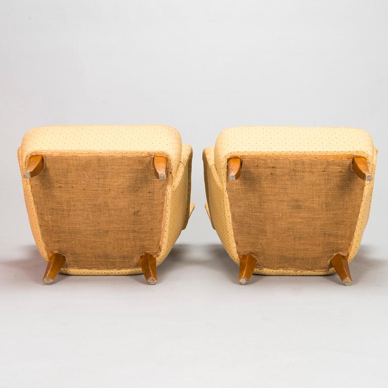 Ilmari Lappalainen, fåtöljer, ett par, "Laila", Asko, Finland 1950-tal.