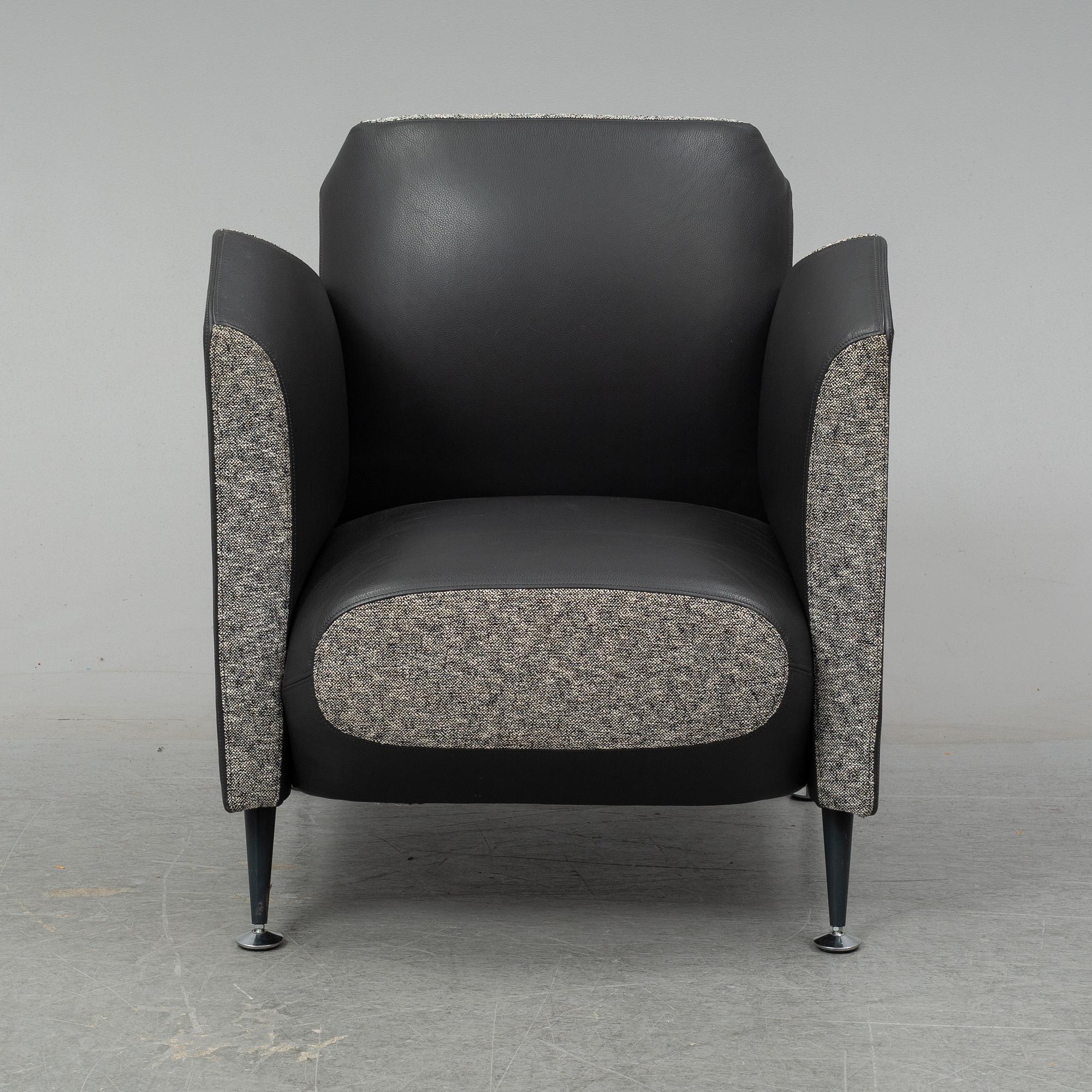 A 'Hotel 21' easy chair by Javier Mariscal for Moroso designed 1995.