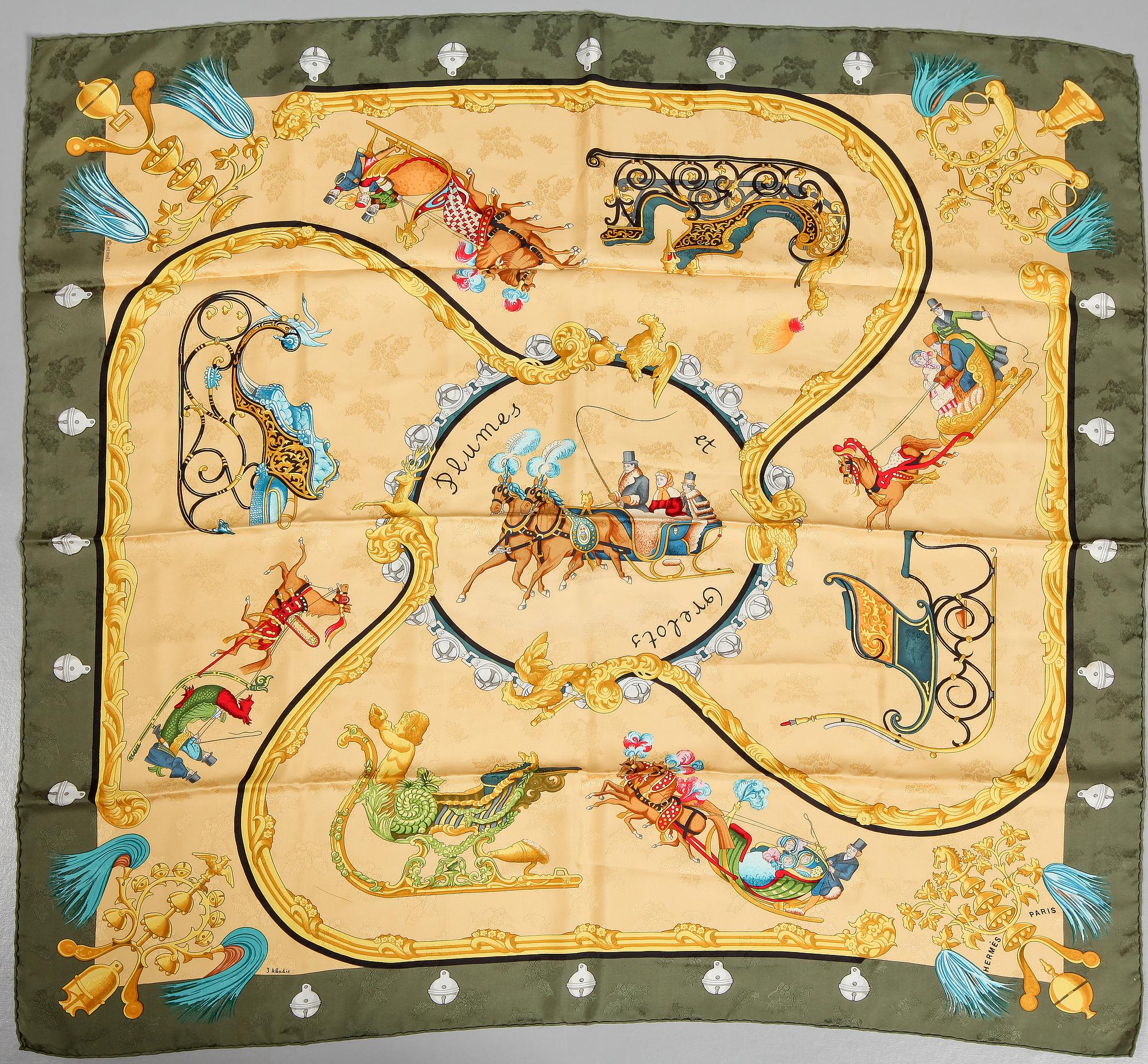 SCARF, "Plumes et Grelots", Hermès.