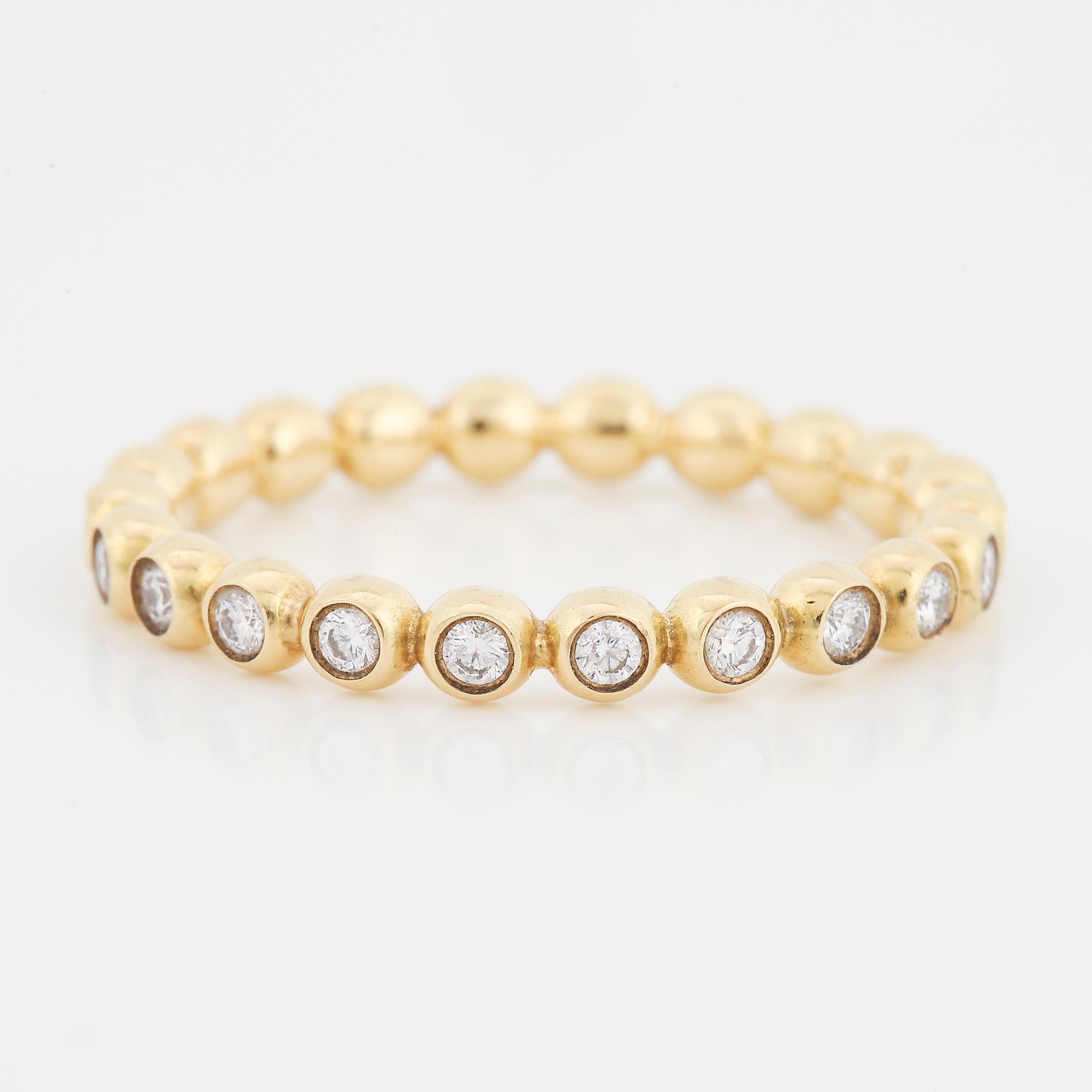 GEORG JENSEN, "Aurora", ring med briljantslipade diamanter.