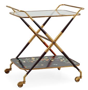 8. A Piero Fornasetti butterfly trolley, Italy, 1950's.