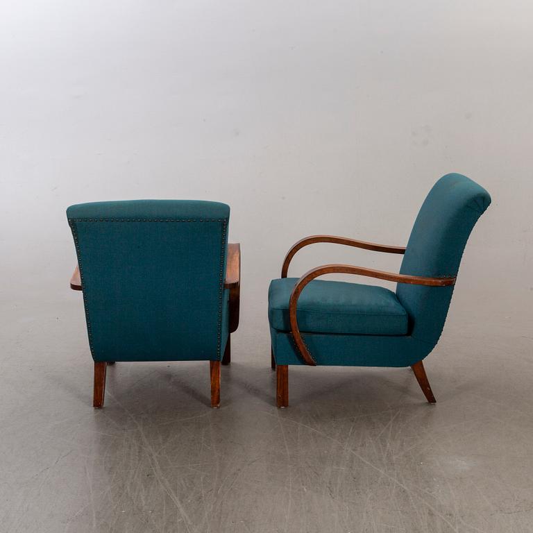 FÅTÖLJER ett par Swedish Modern 1940/50-tal.